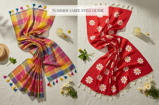 Cotton and khadi sarees for summer — Arunique Fashions